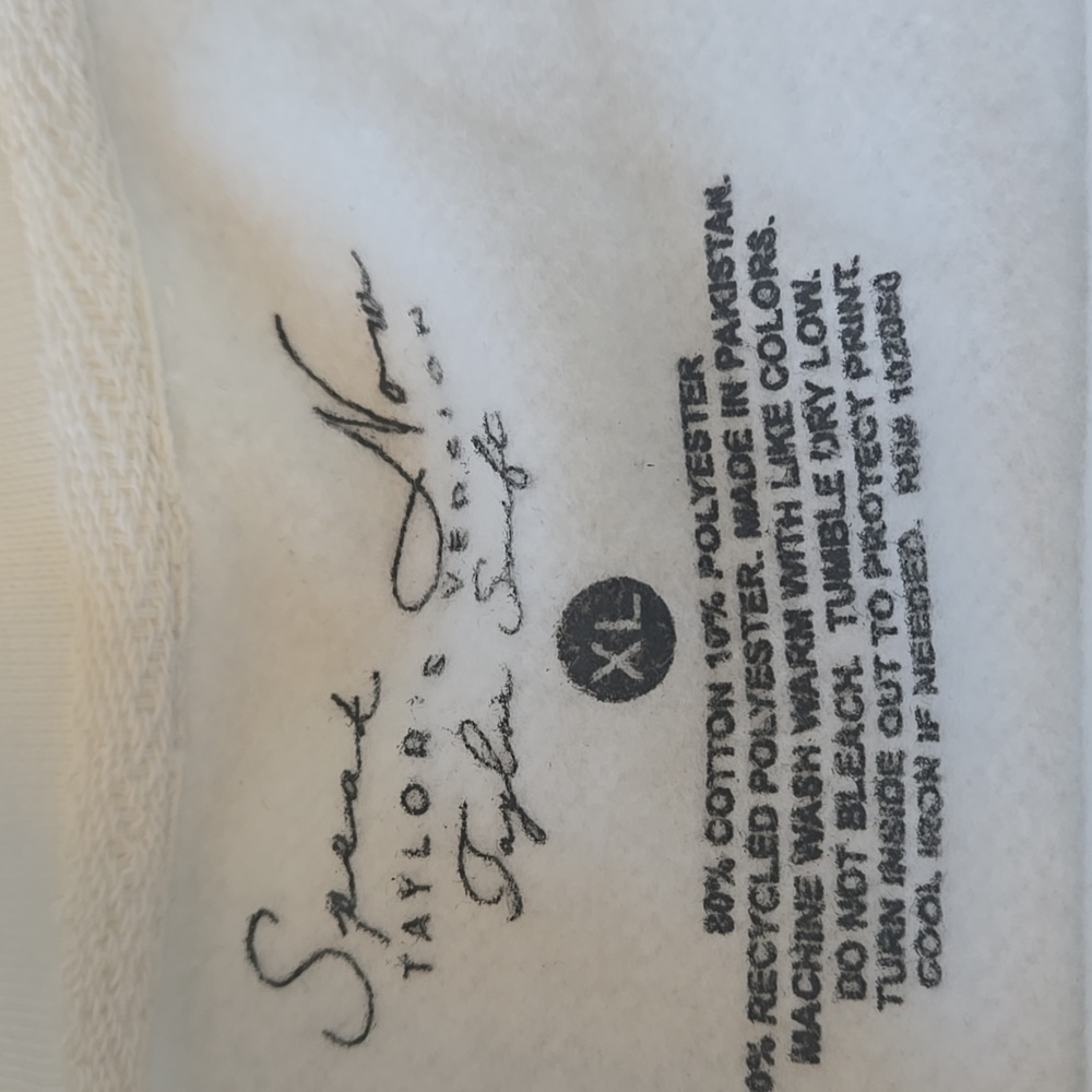 Taylor Swift Sweatshirt Size XL Speak Now (Taylor's Version) Tracklist Crewneck - Picture 5 of 9